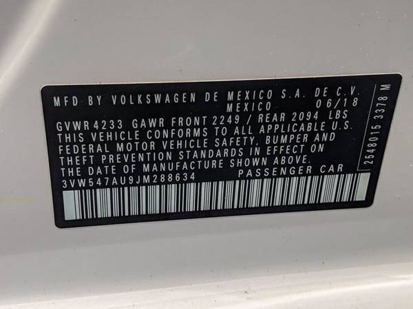 2018 Volkswagen Golf GTI S SKU: JM288634 Hatchback for sale in Sanford, FL – photo 16