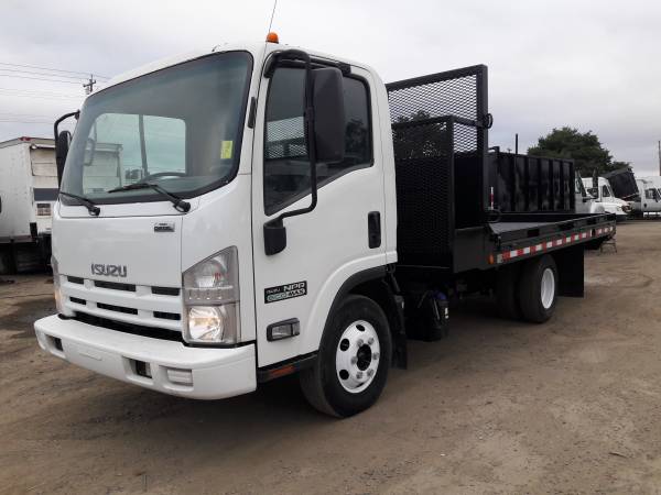 2014 ISUZU NPR 14 FEET FLATBED LOW MILES 66460 - - by for sale in San Jose, OR – photo 14