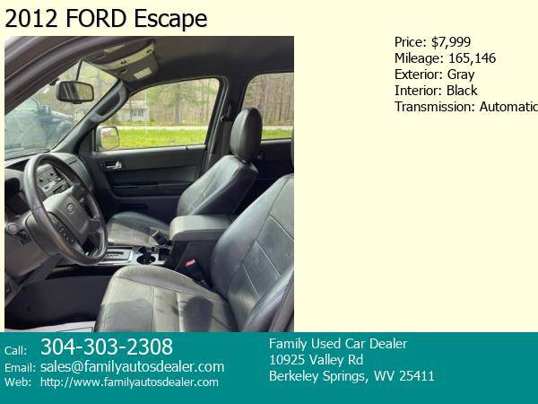 2012 FORD Escape Gray - - by dealer - vehicle for sale in BERKELEY SPRINGS, WV – photo 5