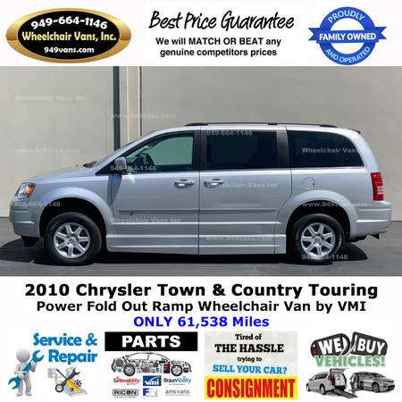 2010 Chrysler Town and Country Power Ramp Side Loading Wheelchair Van for sale in Laguna Hills, CA – photo 9