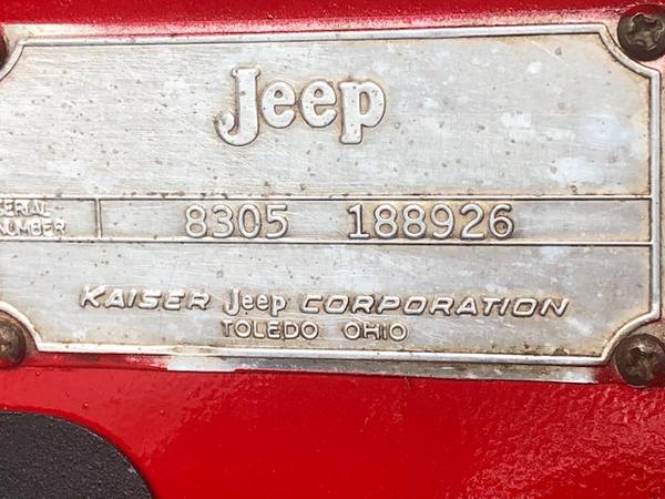 1965 CJ5 Kaiser Jeep for sale in Monroe, LA – photo 12