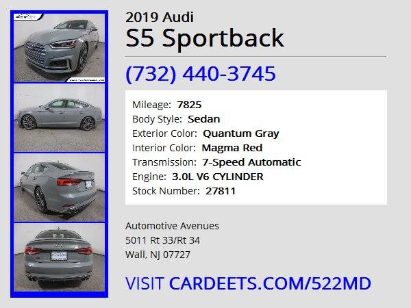 2019 Audi S5 Sportback, Quantum Gray - - by dealer for sale in Wall, NJ – photo 22