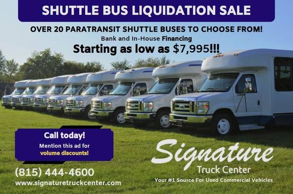 Shuttle Bus Liquidation Sale for sale in Des Moines, IA