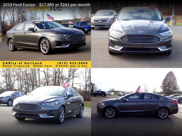 2019 Ford Fusion FOR ONLY $267/mo! - cars & trucks - by dealer -... for sale in Howell, MI – photo 22