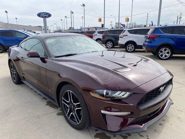 2018 Ford Mustang coupe EcoBoost - Ford Royal Crimson - cars & for sale in St Clair Shrs, MI – photo 2