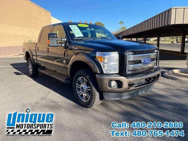 BLACK BEAUTY 2016 FORD F-350 KING RANCH CREW CAB 4X4 SHORTBED 6.7 LI... for sale in Tempe, AZ – photo 3