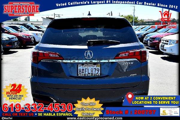 2018 ACURA RDX ADVANCE PACKAGE SUV-EZ FINANCING-LOW DOWN! - cars &... for sale in El Cajon, CA – photo 4