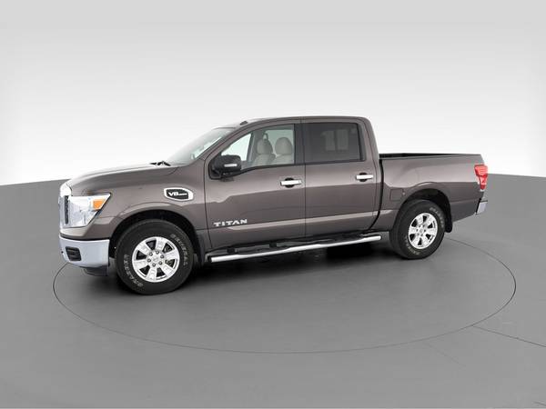 2017 Nissan Titan Crew Cab SV Pickup 4D 5 1/2 ft pickup Brown - -... for sale in Chicago, IL – photo 4