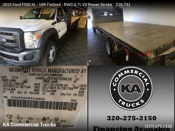 2015 Ford F550 F 550 F-550 XL 17ft 17 ft 17-ft Refrigerated Box for sale in Dassel, MN – photo 17