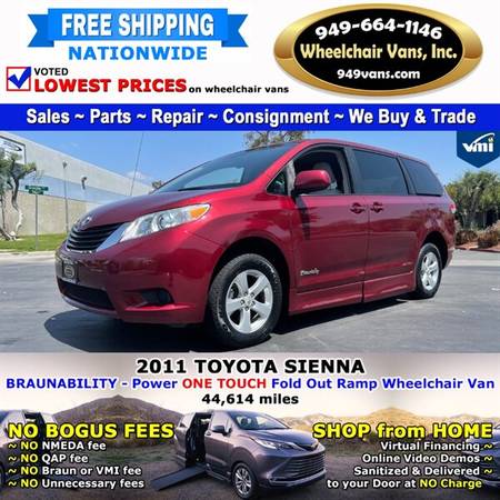 2011 Toyota Sienna LE Wheelchair Van BraunAbility - Power Fold Out for sale in LAGUNA HILLS, OR – photo 8