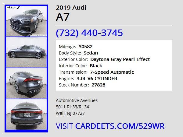 2019 Audi A7, Daytona Gray Pearl Effect - - by dealer for sale in Wall, NJ – photo 22