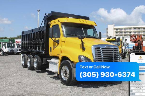 2012 Freightliner Cascadia Tri Axle Dump Truck For Sale *WE FINANCE... for sale in Miami, FL