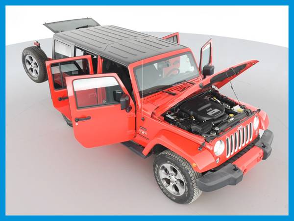 2016 Jeep Wrangler Unlimited Sahara Sport Utility 4D suv Red for sale in Evansville, IN – photo 21