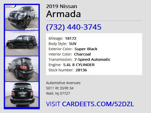 2019 Nissan Armada, Super Black - - by dealer for sale in Wall, NJ – photo 22