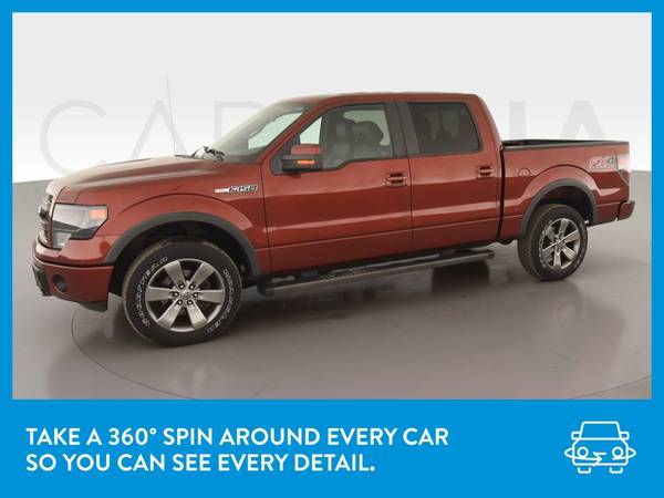 2014 Ford F150 SuperCrew Cab FX4 Pickup 4D 5 1/2 ft pickup Orange for sale in Peoria, IL – photo 3