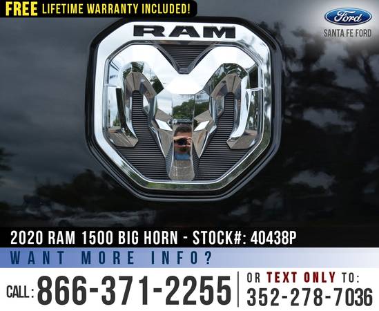 2020 Ram 1500 Big Horn 4WD *** Homelink, Camera, Cruise Control ***... for sale in Alachua, AL – photo 20