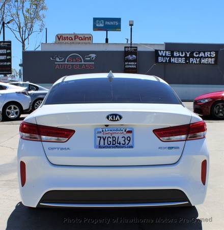 2017 Kia Optima Hybrid EX Automatic Snow White Pea - cars & for sale in Lawndale, CA – photo 4