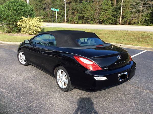 2008 Toyota Solara SLE Convertible Black Great condition - cars &... for sale in Myrtle Beach, SC – photo 4
