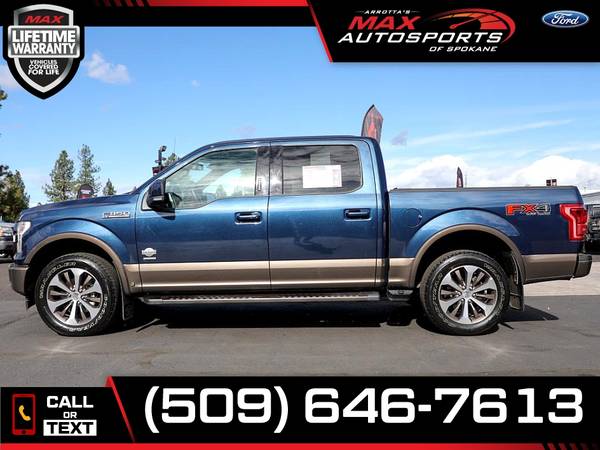 $667/mo - 2017 Ford F-150 KING RANCH ECOBOOST 4X4 - LIFETIME... for sale in Spokane, WA – photo 8