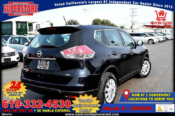 2016 NISSAN ROGUE S SUV-EZ FINANCING-LOW DOWN! - cars & trucks - by... for sale in El Cajon, CA – photo 3