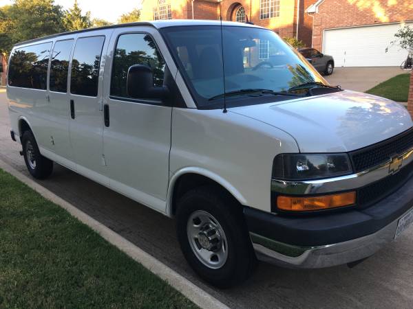 2013 Chevy Express 3500 LT, 6.0L 15 passenger, 36k miles, perfect... for sale in Arlington, TX – photo 4