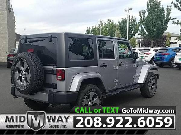 2018 Jeep Wrangler Unlimited Sahara - SERVING THE NORTHWEST FOR OVER... for sale in Post Falls, ID – photo 3