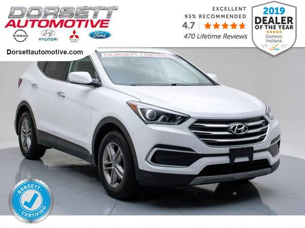 2018 Hyundai Santa Fe Sport hatchback Pearl White - cars & trucks -... for sale in Terre Haute, IN – photo 2