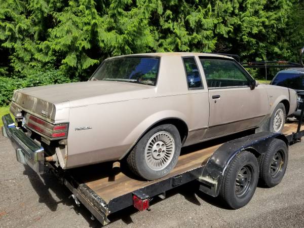1984 Buick Regal T-Type, 3 8L 6-Cyl Turbo, Minor Project - cars & for sale in Kirkland, WA – photo 3
