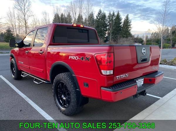 2011 NISSAN TITAN 4x4 4WD PRO-4X TRUCK LOW MILES 4WD OFF ROAD for sale in Bonney Lake, WA – photo 5