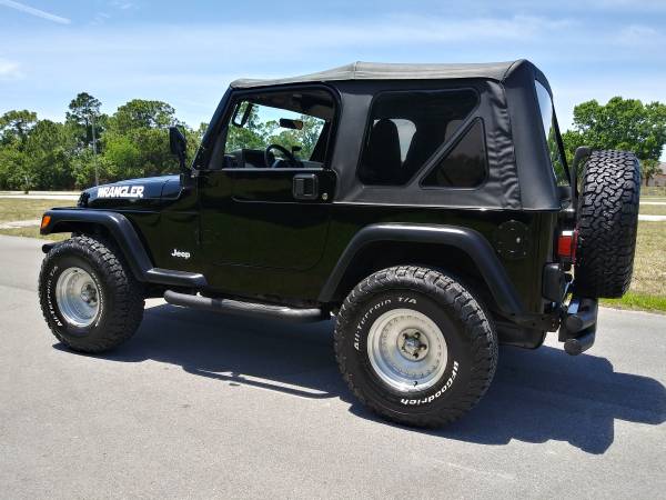 Super Clean Sharp 1999 Black Jeep Wrangler 4X4 - - by for sale in Hudson, FL – photo 3
