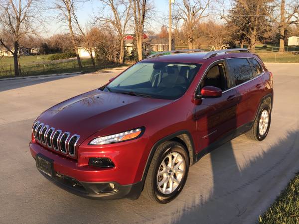 Red 2016 Jeep Cherokee Latitude (70,000 Miles) - cars & trucks - by... for sale in Dallas Center, IA – photo 2