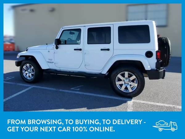 2017 Jeep Wrangler Unlimited Sahara Sport Utility 4D suv White for sale in Akron, OH – photo 5