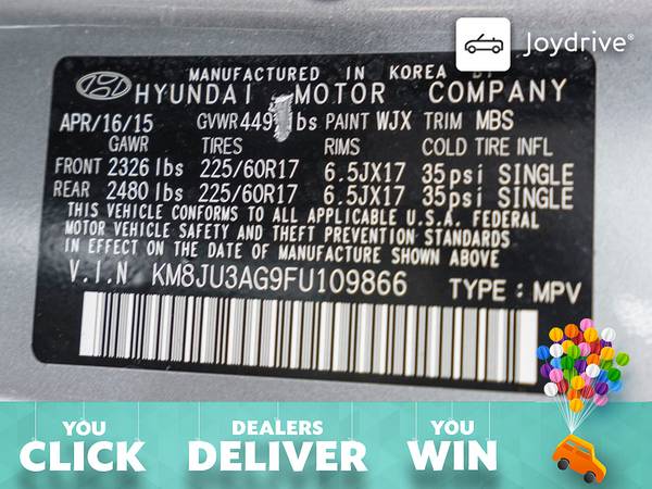 2015-Hyundai-Tucson-SE-Manual Tilt/Telescoping Steering Column for sale in PUYALLUP, WA – photo 20