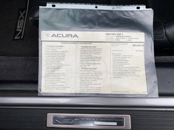 2004 Acura NSX LOW LOW Miles LIKE NEW - EXTRAS - BONUS - MINT ! for sale in Madison, WI – photo 16