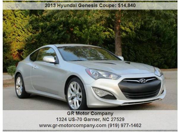 2013 Hyundai Genesis GT Coupe-New tires, Leather, NAV, Bluetooth, NICE for sale in Garner, NC