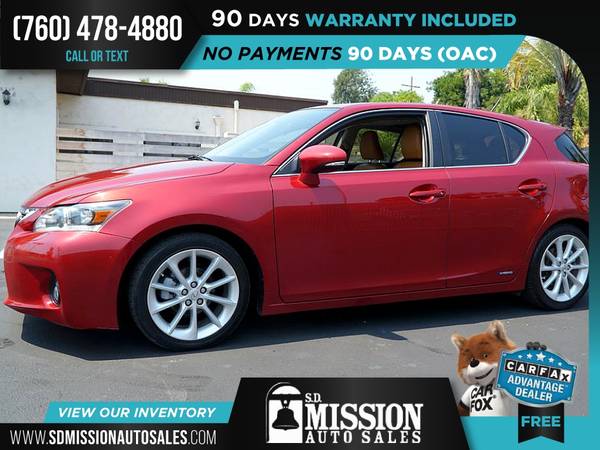 2012 Lexus CT 200h Premium FOR ONLY $194/mo! - cars & trucks - by... for sale in Vista, CA – photo 6