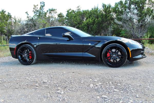 2014 CHEVROLET CORVETTE Z51 - 7 SPEED MANUAL - LOW MILES - BLK ON BLK! for sale in Liberty Hill, IL – photo 13
