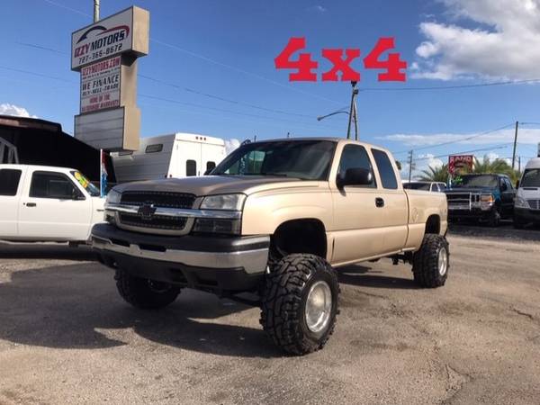 2004 CHEVY SILVERADO 5.3L V8 EXTENDED 4OOR LIFTEED 4X4 LIFTED. for sale in SAINT PETERSBURG, FL