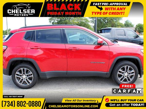 $281/mo - 2017 Jeep New Compass Latitude 4WD! - Easy Financing! -... for sale in Chelsea, MI – photo 8