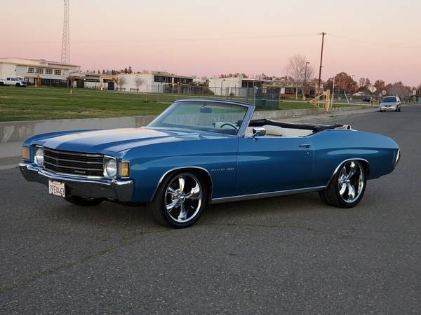 1972 convertible chevelle AC, 350, power top, - - by for sale in Rio Linda, OR – photo 3