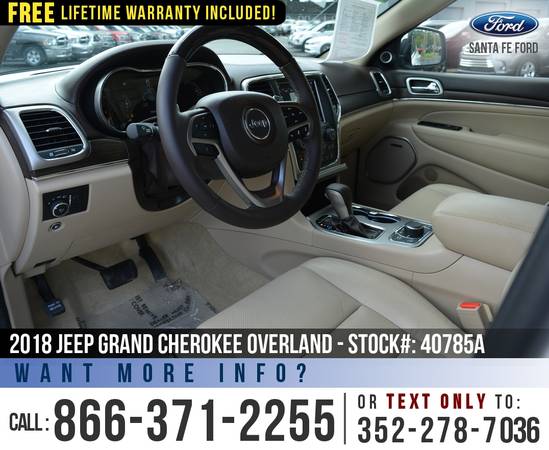 ‘18 Jeep Grand Cherokee Overland 4X4 *** Sunroof, Leather, Camera... for sale in Alachua, FL – photo 9