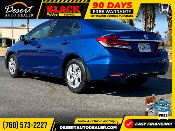2014 Honda Civic LOW MILES LX Sedan without the headache - cars &... for sale in Palm Desert , CA – photo 8