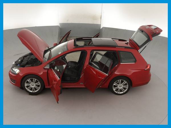 2015 VW Volkswagen Golf SportWagen TDI S Wagon 4D wagon Red for sale in largo, FL – photo 16