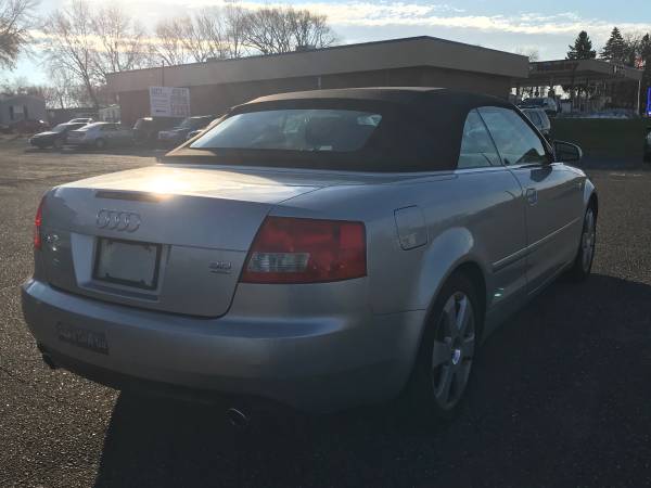 2004 Audi A4 2dr Cabrio 3.0T quattro-(43775 miles )GCT Foret lake -... for sale in Forest Lake, MN – photo 4