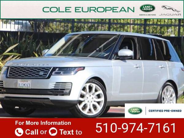 2019 Land Rover Range Rover 3.0L V6 Supercharged HSE suv Indus Silver for sale in Walnut Creek, CA