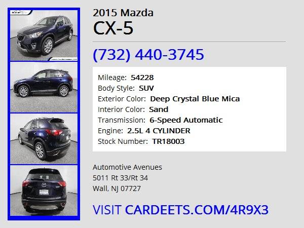 2015 Mazda CX-5, Deep Crystal Blue Mica for sale in Wall, NJ – photo 22