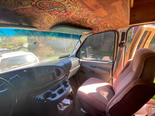 Ford E350 High Top Lifted Camper Van - Solar/Fridge/Wood Panels for sale in Salt Lake City, UT – photo 8