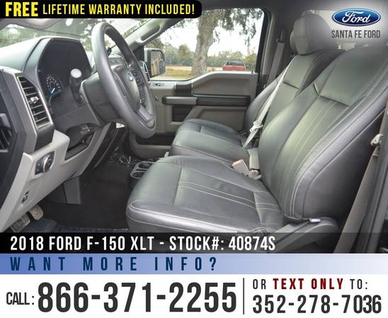 2018 FORD F-150 XLT 4X4 Leather, Backup Camera, F150 4WD for sale in Alachua, FL – photo 13