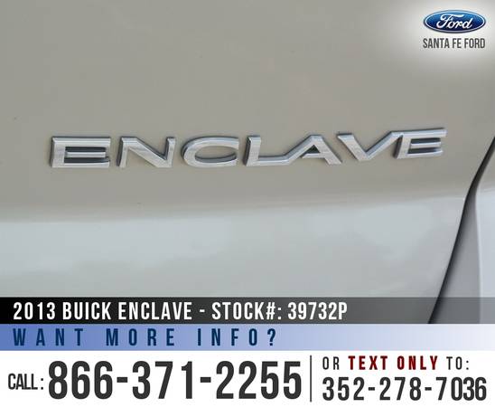 2013 BUICK ENCLAVE SUV *** Remote Start, Homelink, Leather Seats *** for sale in Alachua, FL – photo 9