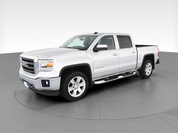 2015 GMC Sierra 1500 Crew Cab SLT Pickup 4D 5 3/4 ft pickup Silver -... for sale in Indianapolis, IN – photo 3